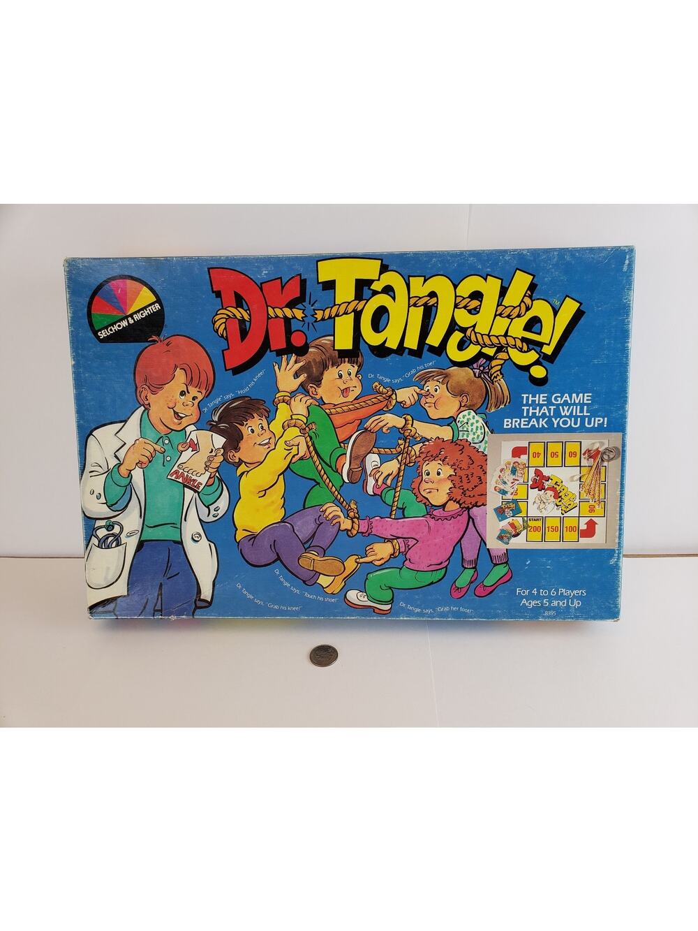 Vintage 1987 Dr. Tangle Board Game by Selchow and Righter Complete